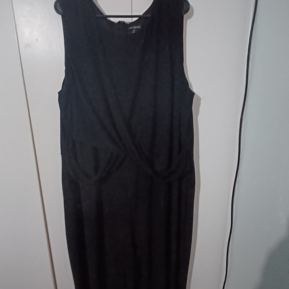 Lane Bryant Black Midi Dress
